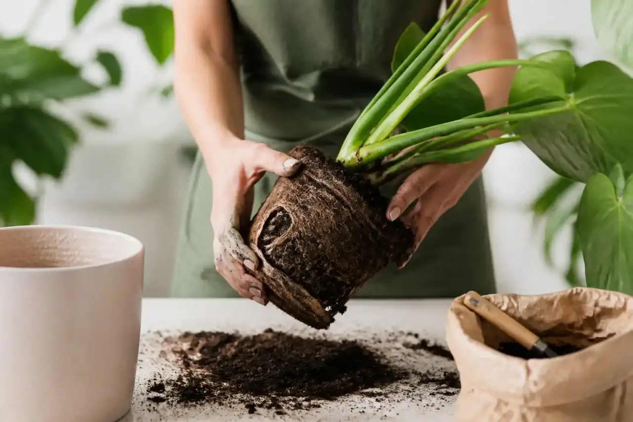 Plantes en pot saines dans un intérieur lumineux