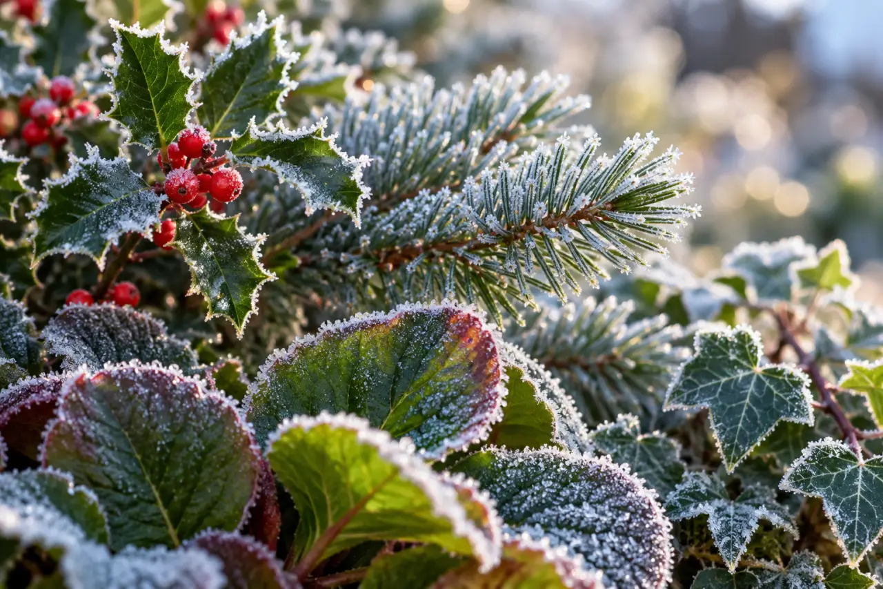 Plante extérieure toute saison : quelles espèces gardent leur feuillage et résistent au froid ?