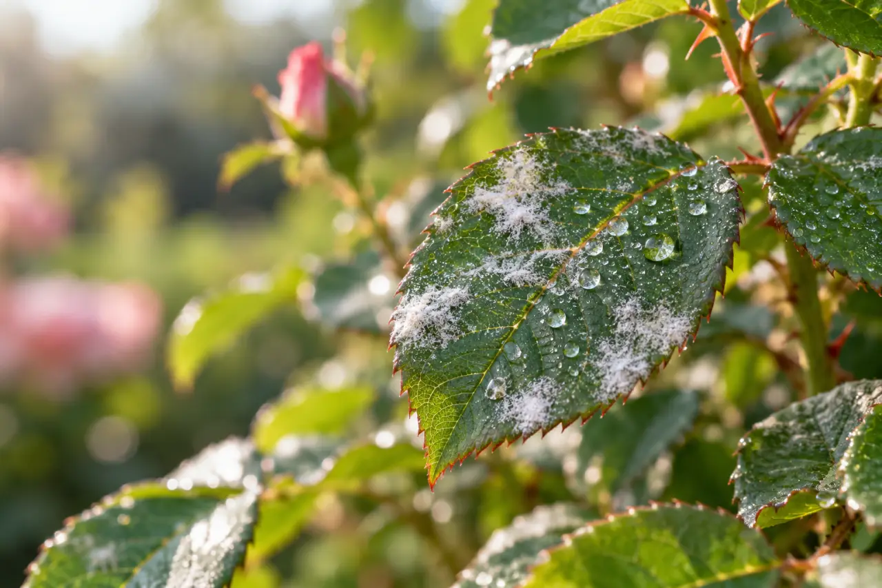 Oïdium du rosier : un traitement naturel bien dosé, sans abîmer les feuilles